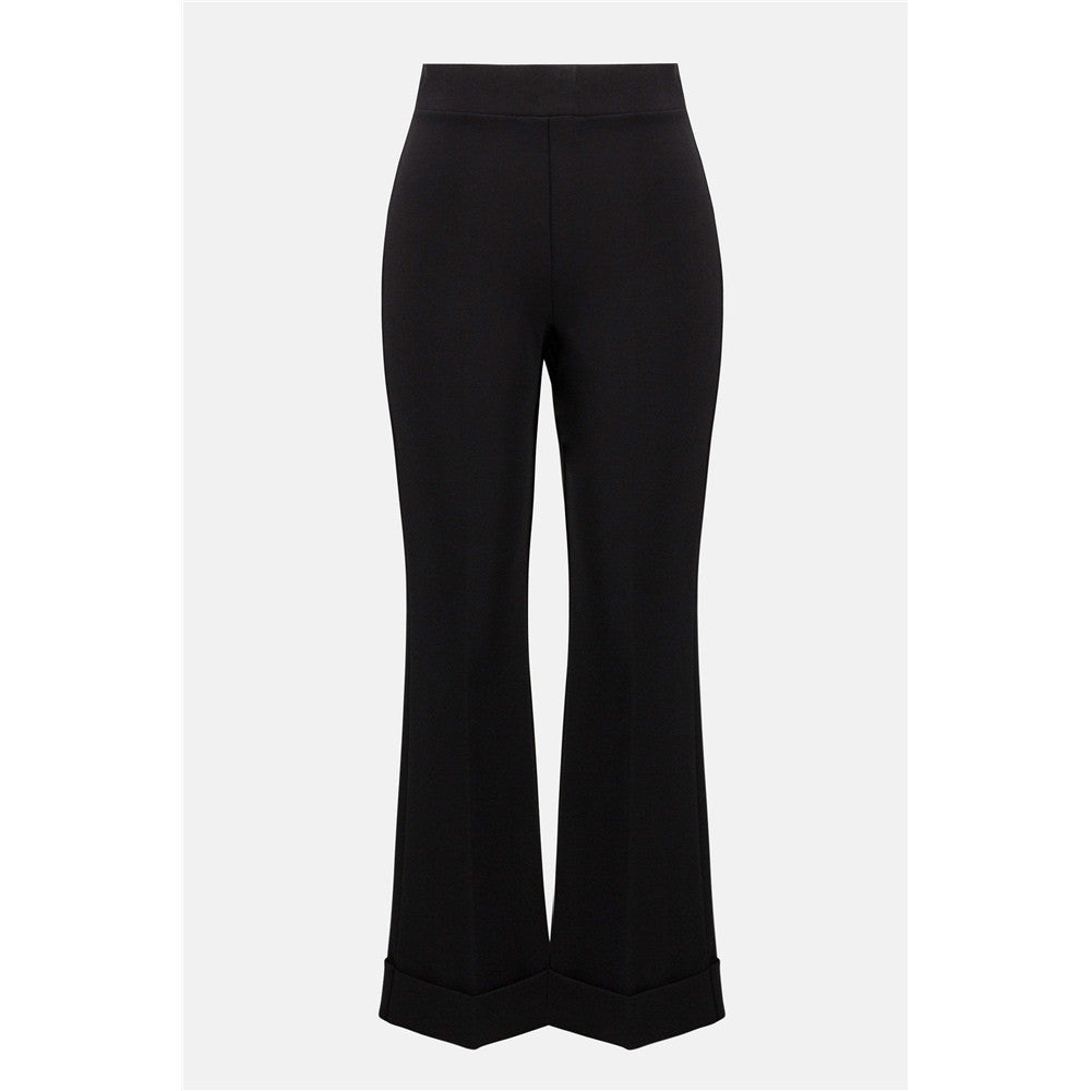Pantalon évasé à enfiler en tricot épais