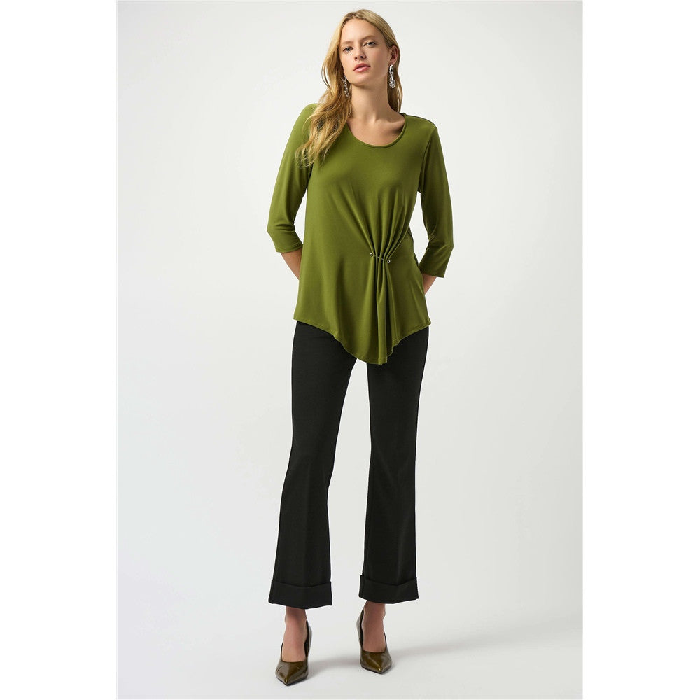Pantalon évasé à enfiler en tricot épais