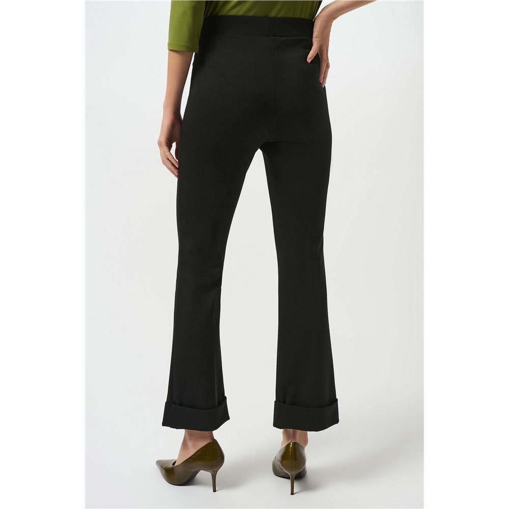 Pantalon évasé à enfiler en tricot épais