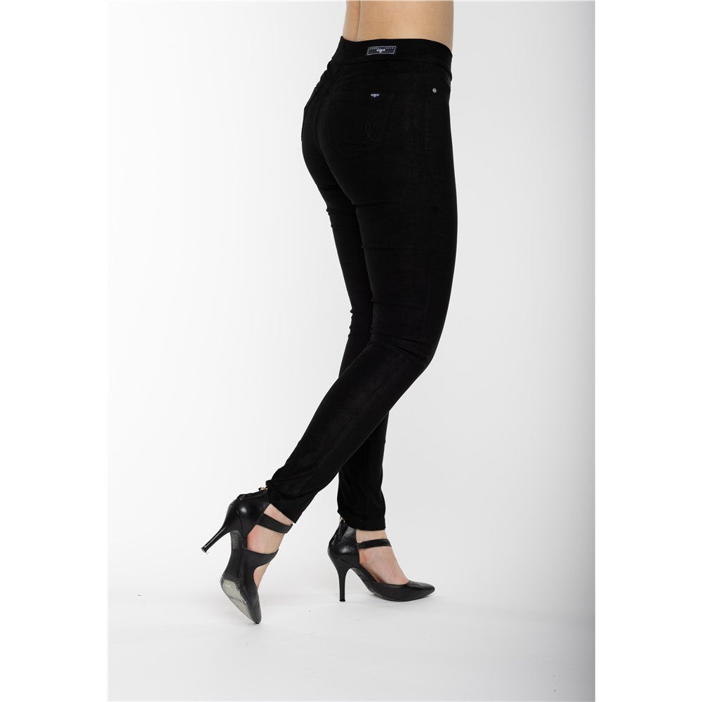 Pantalon fini suèdé