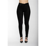 Pantalon fini suèdé - Taille : 36 - Couleur : Noir