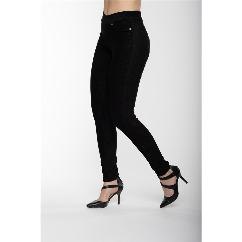 Pantalon fini suèdé