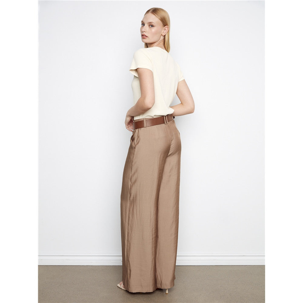 Pantalon fluide à jambe