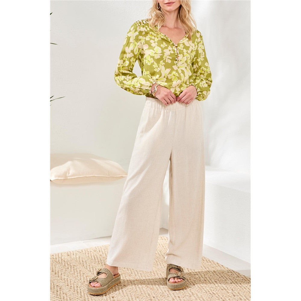 Pantalon fluide à taille élastique