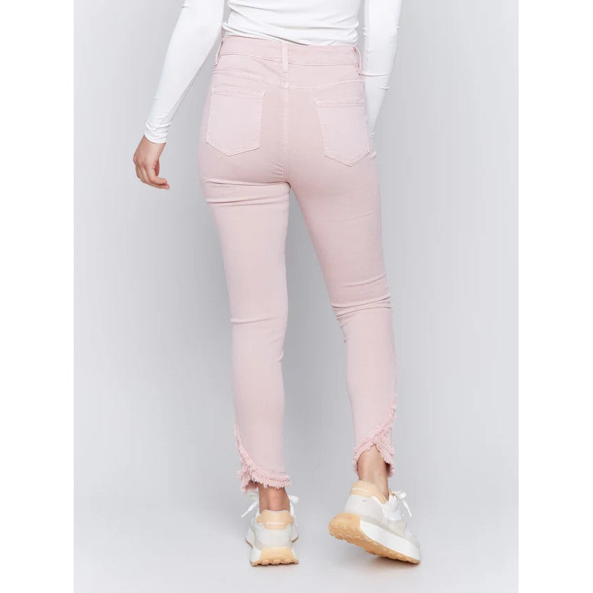 Pantalon frange à l'arrière