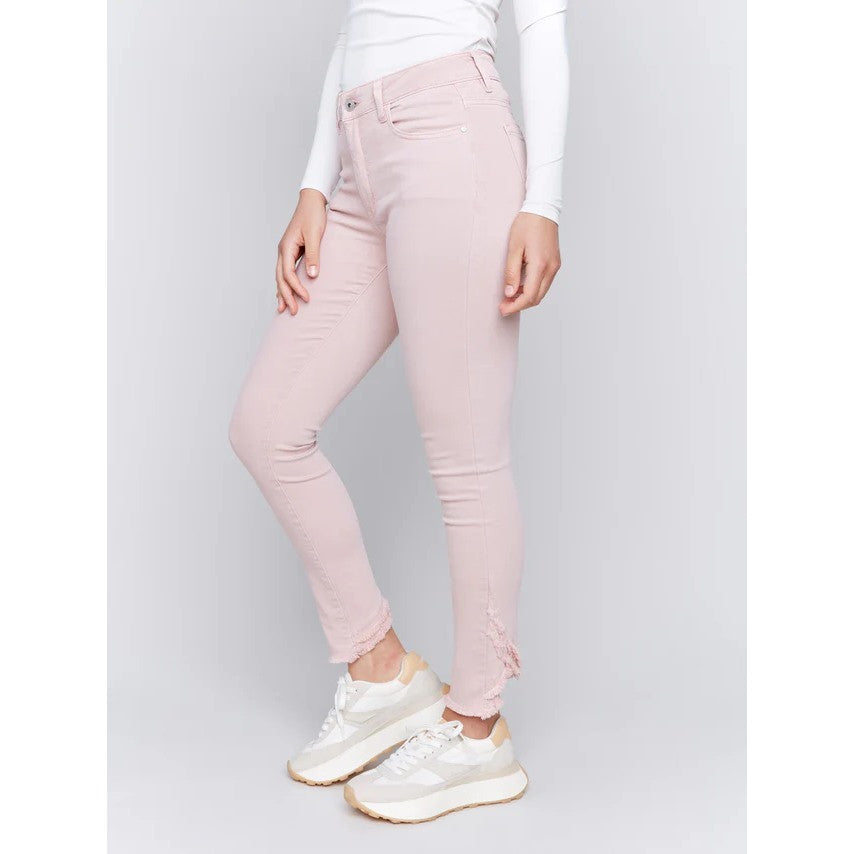 Pantalon frange à l'arrière