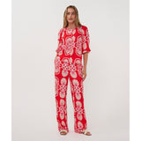 Pantalon imprimé coupe fluide