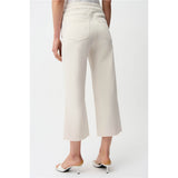 Pantalon jupe-culotte en denim avec strass