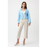 Pantalon jupe-culotte en denim avec strass