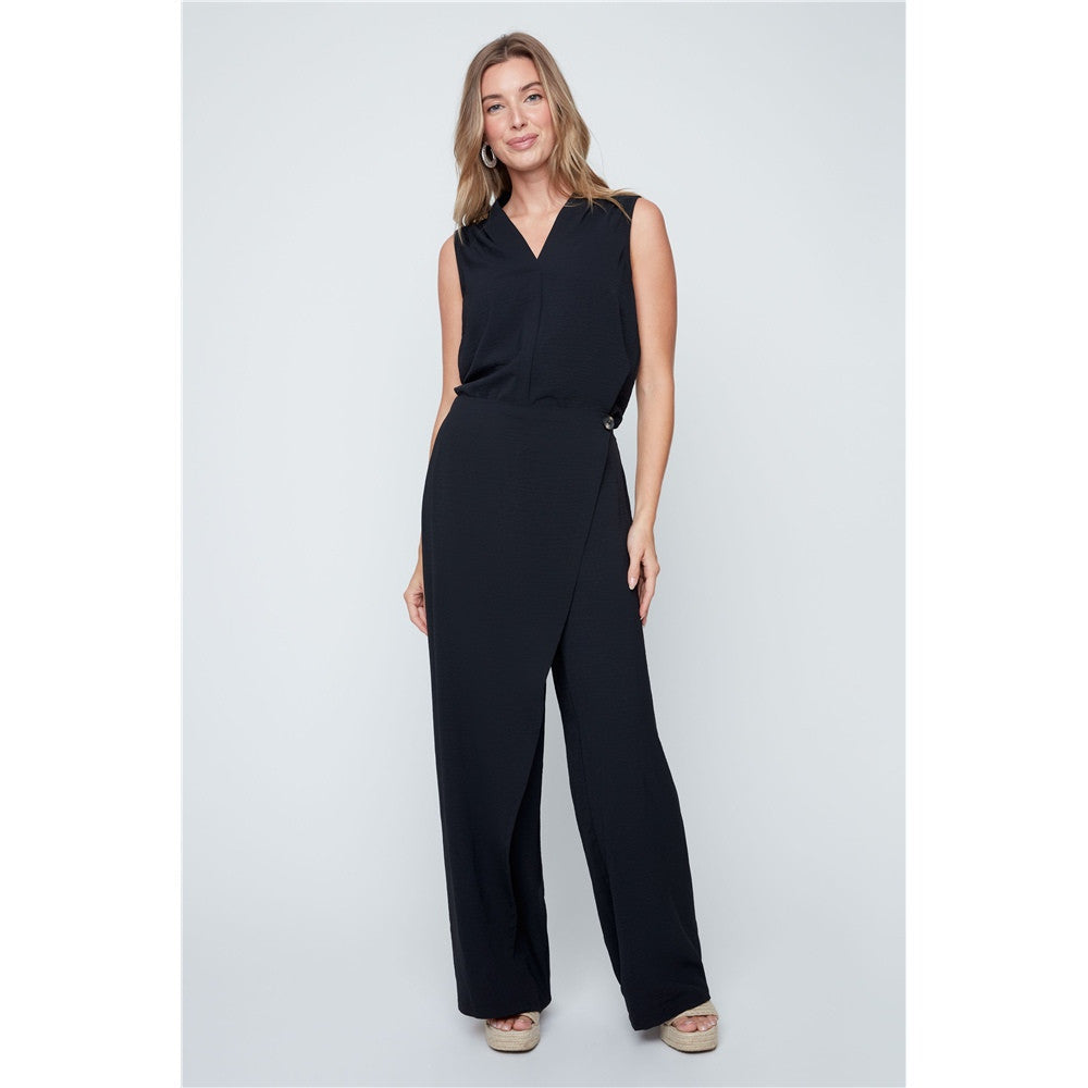 Pantalon large effet portefeuille