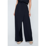 Pantalon large effet portefeuille - Taille : XSMALL - Couleur : Noir