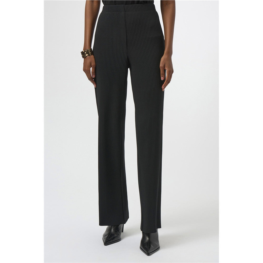 Pantalon large en crêpe de scuba plissé - Taille : 6 - Couleur : Noir