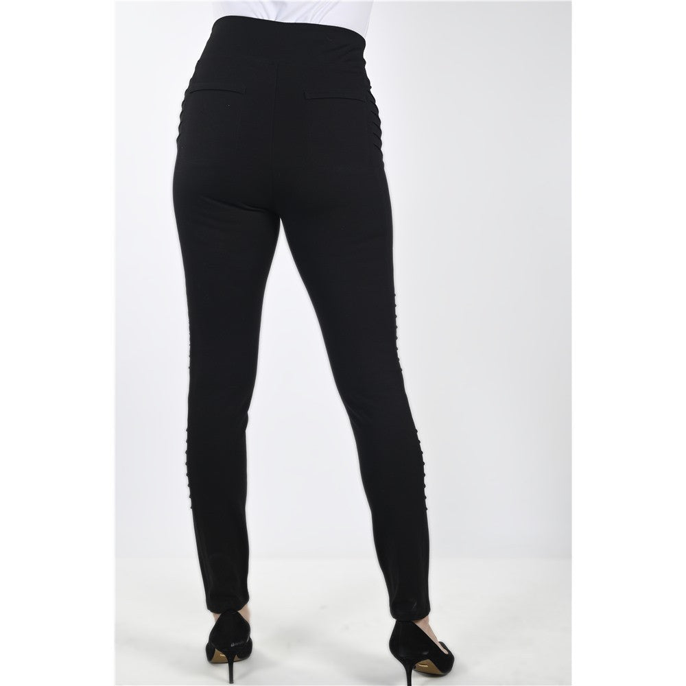 Pantalon legging ligné sur côtés