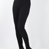 Pantalon legging ligné sur côtés - Taille : SMALL - Couleur : Noir