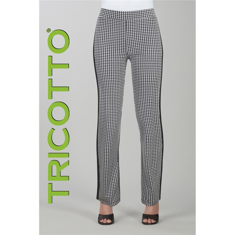 Pantalon pied-de-poule - Taille : SMALL - Couleur : Blanc/Noir