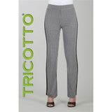 Pantalon pied-de-poule - Taille : SMALL - Couleur : Blanc/Noir
