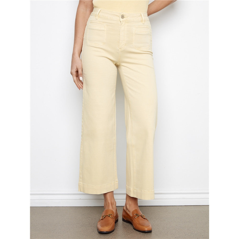 Pantalon poches plaquées - Taille : 4 - Couleur : Jaune Mais