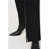 Pantalon tricot épais & cuir vegan