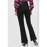Pantalon tricot épais & cuir vegan