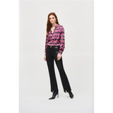 Pantalon tricot épais & cuir vegan - Taille : 6 - Couleur : Noir