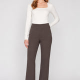 Lilia | Pantalon évasé en tricot