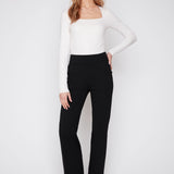 Lilia | Pantalon évasé en tricot
