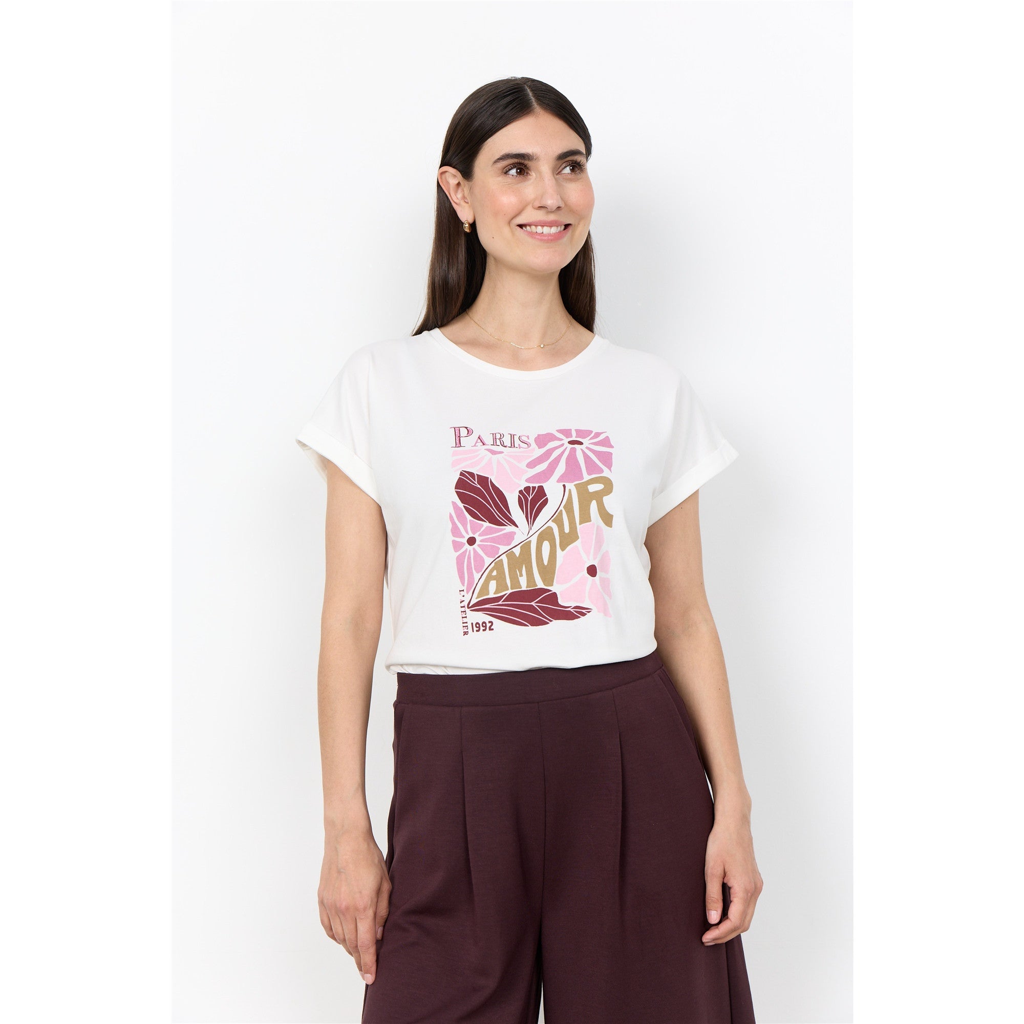 Paris | T-shirt imprimé - Taille : SMALL - Couleur : Blanc cassé