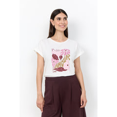 Paris | T-shirt imprimé - Taille : SMALL - Couleur : Blanc cassé