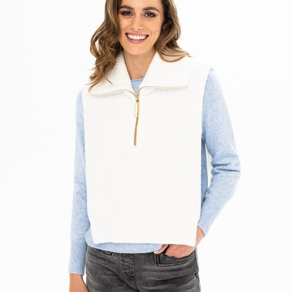 Plastron avec fermoir - Taille : XL/XXL - Couleur : Crème
