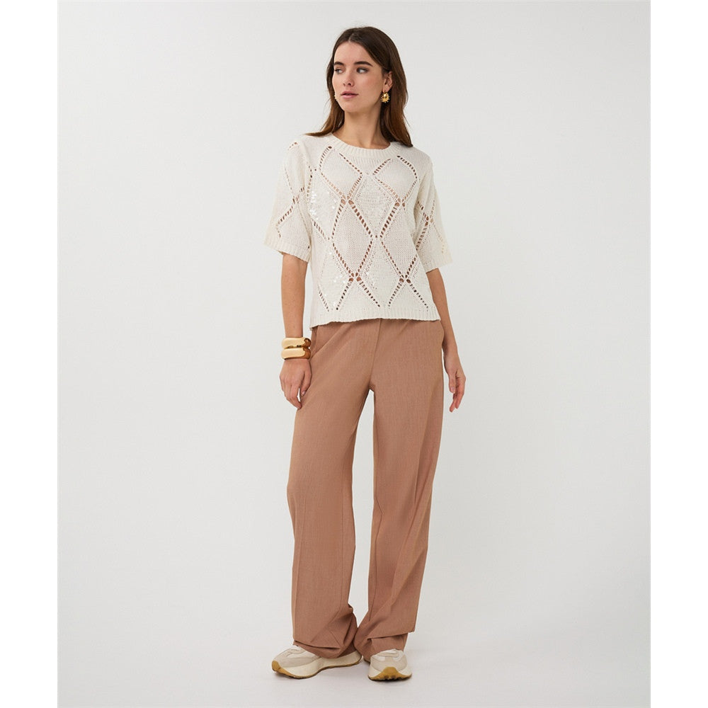 Pull avec motif géométrique