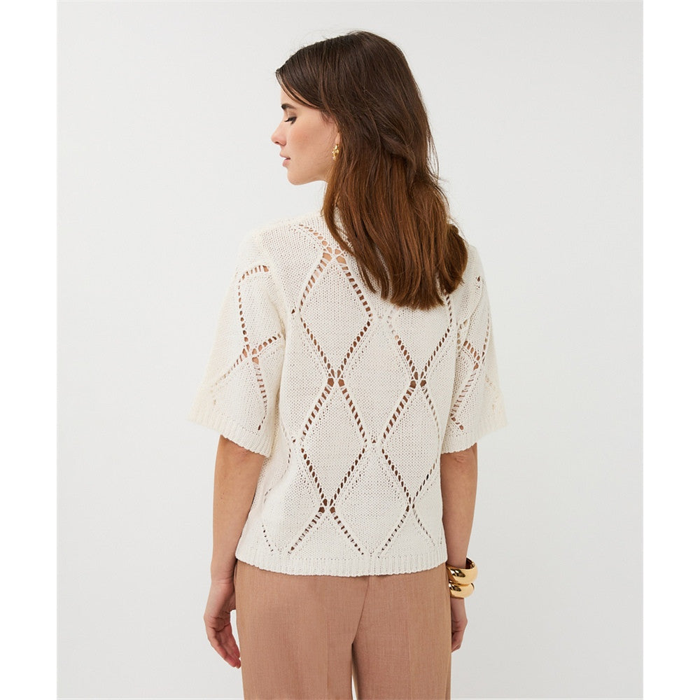 Pull avec motif géométrique