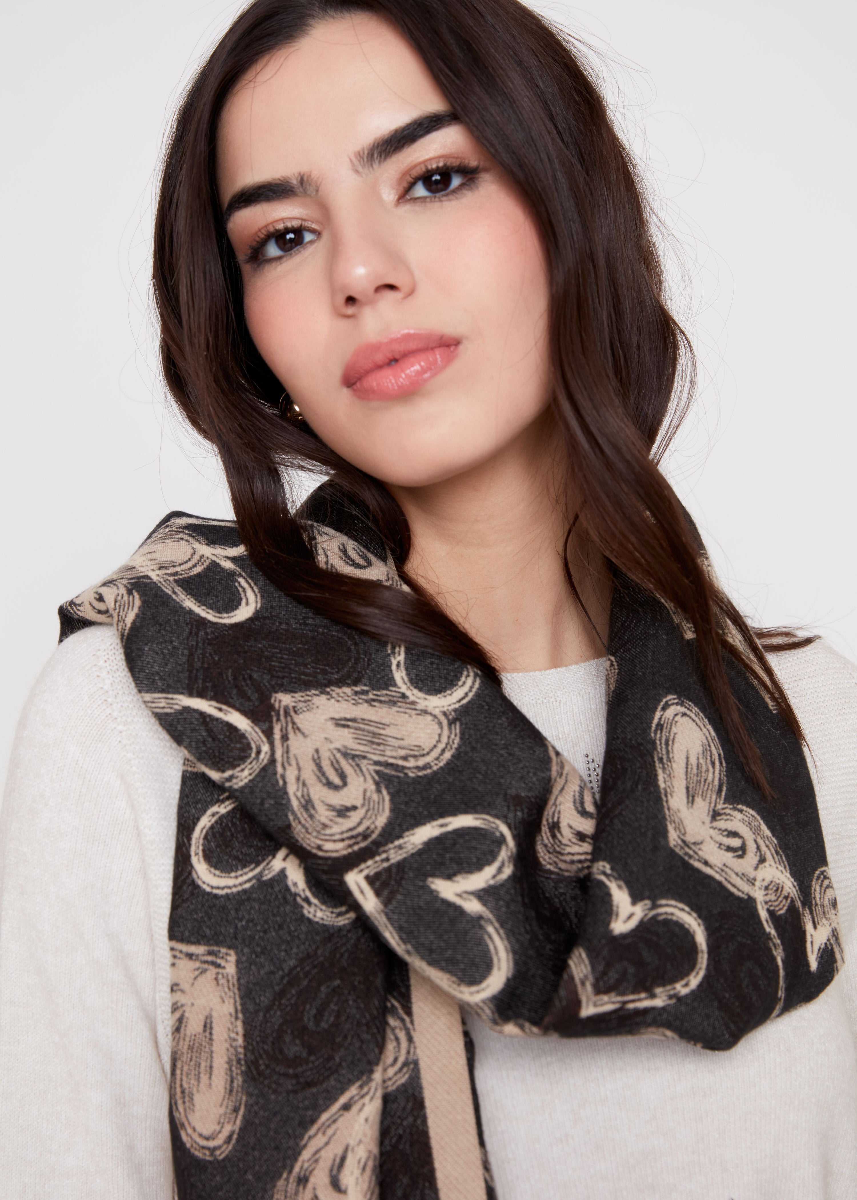 Foulard réversible à motifs