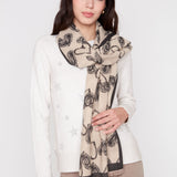Foulard réversible à motifs