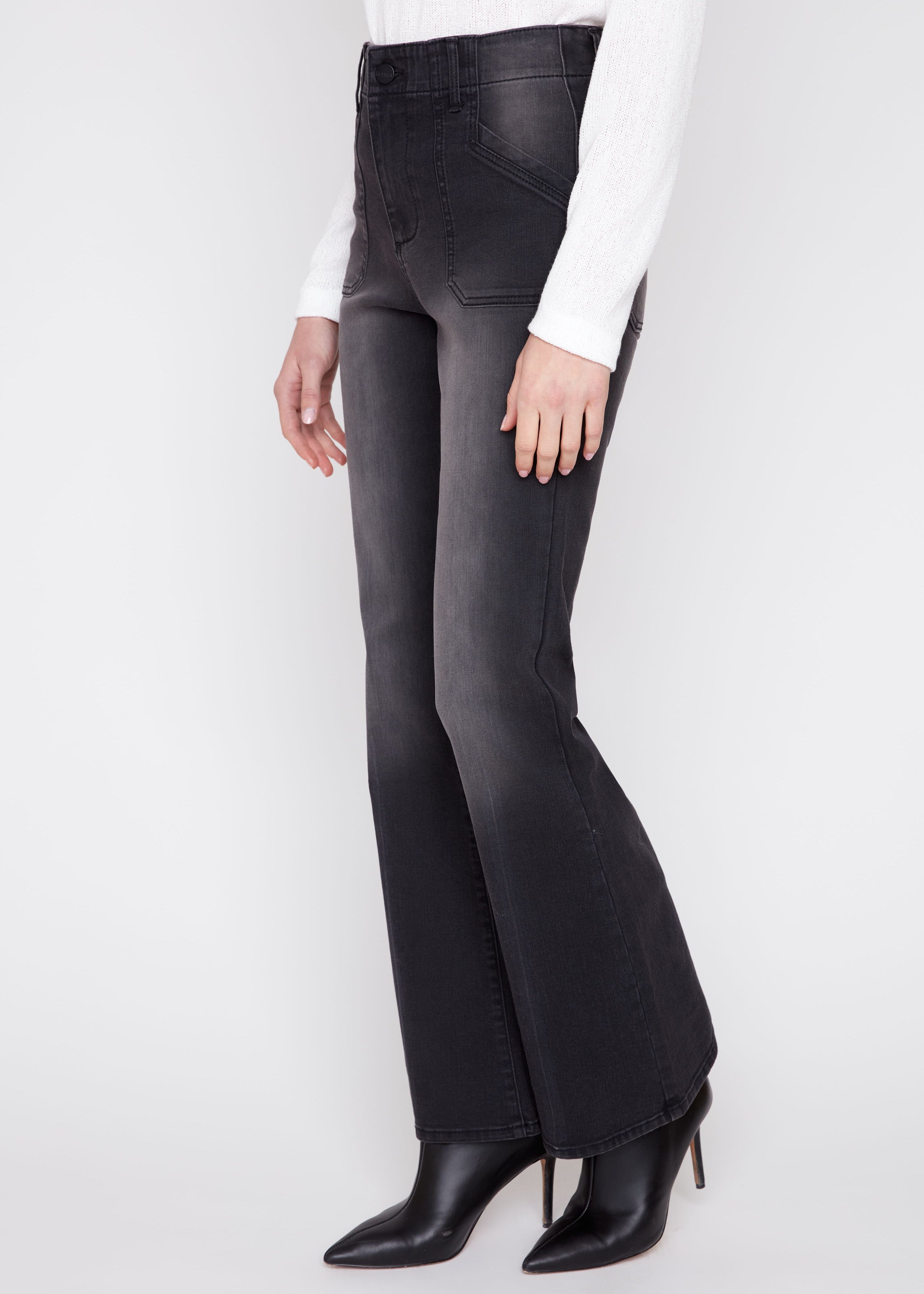 Hollis | Jean à jambe évasée et fermoir