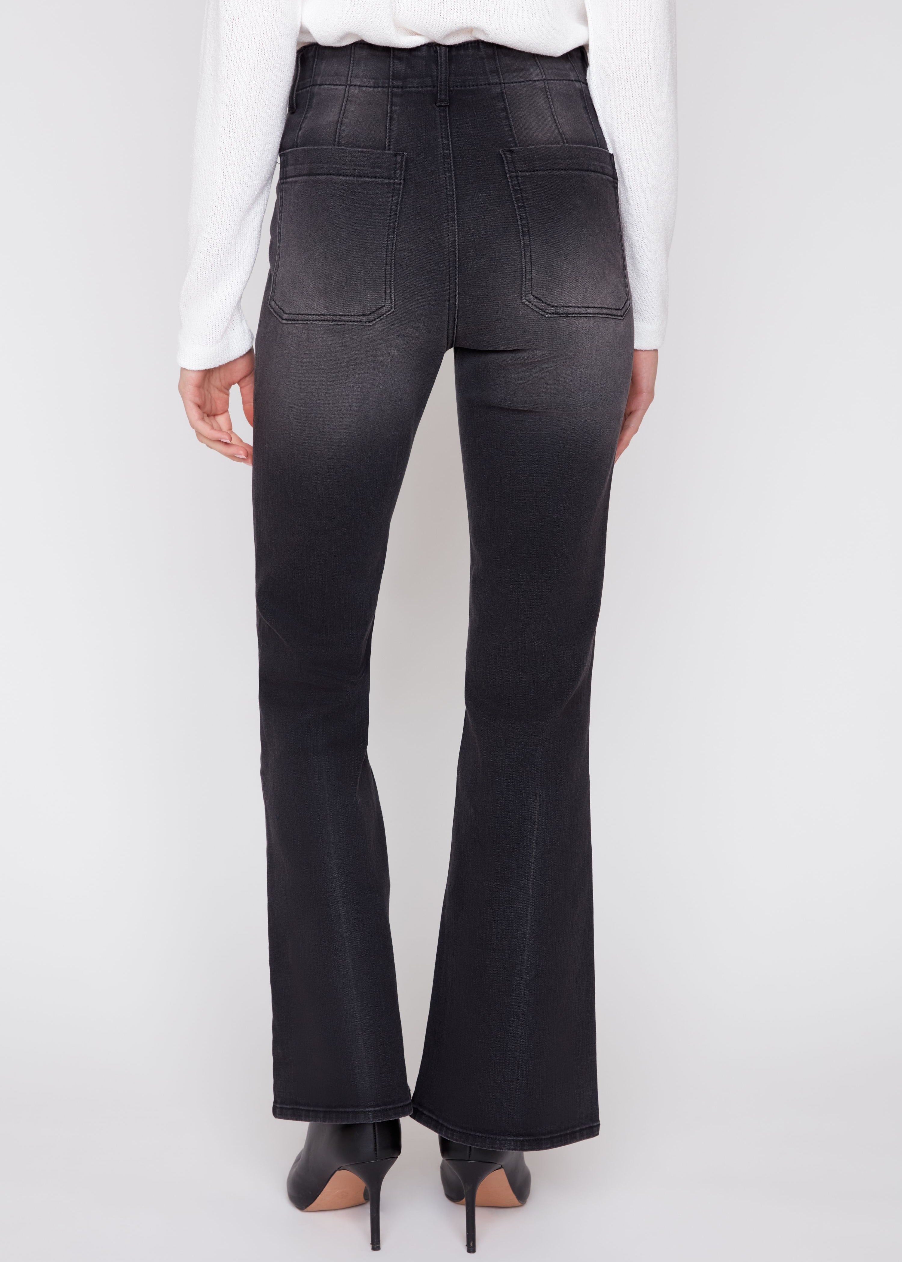 Hollis | Jean à jambe évasée et fermoir