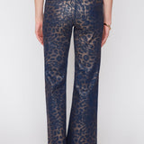 Elora | Pantalon léopard métallisé