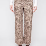 Leni | Pantalon léopard métallisé