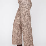 Leni | Pantalon léopard métallisé