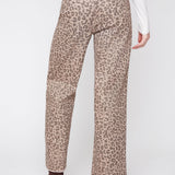 Leni | Pantalon léopard métallisé