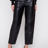 Lara | Pantalon baril en cuir vegan