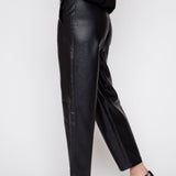 Lara | Pantalon baril en cuir vegan