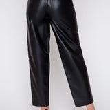 Lara | Pantalon baril en cuir vegan