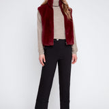 Saga | Veste sans manches en fourrure vegan