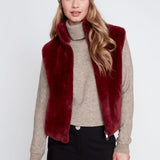 Saga | Veste sans manches en fourrure vegan