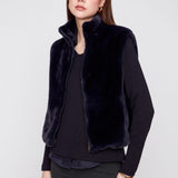 Saga | Veste sans manches en fourrure vegan
