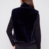 Saga | Veste sans manches en fourrure vegan