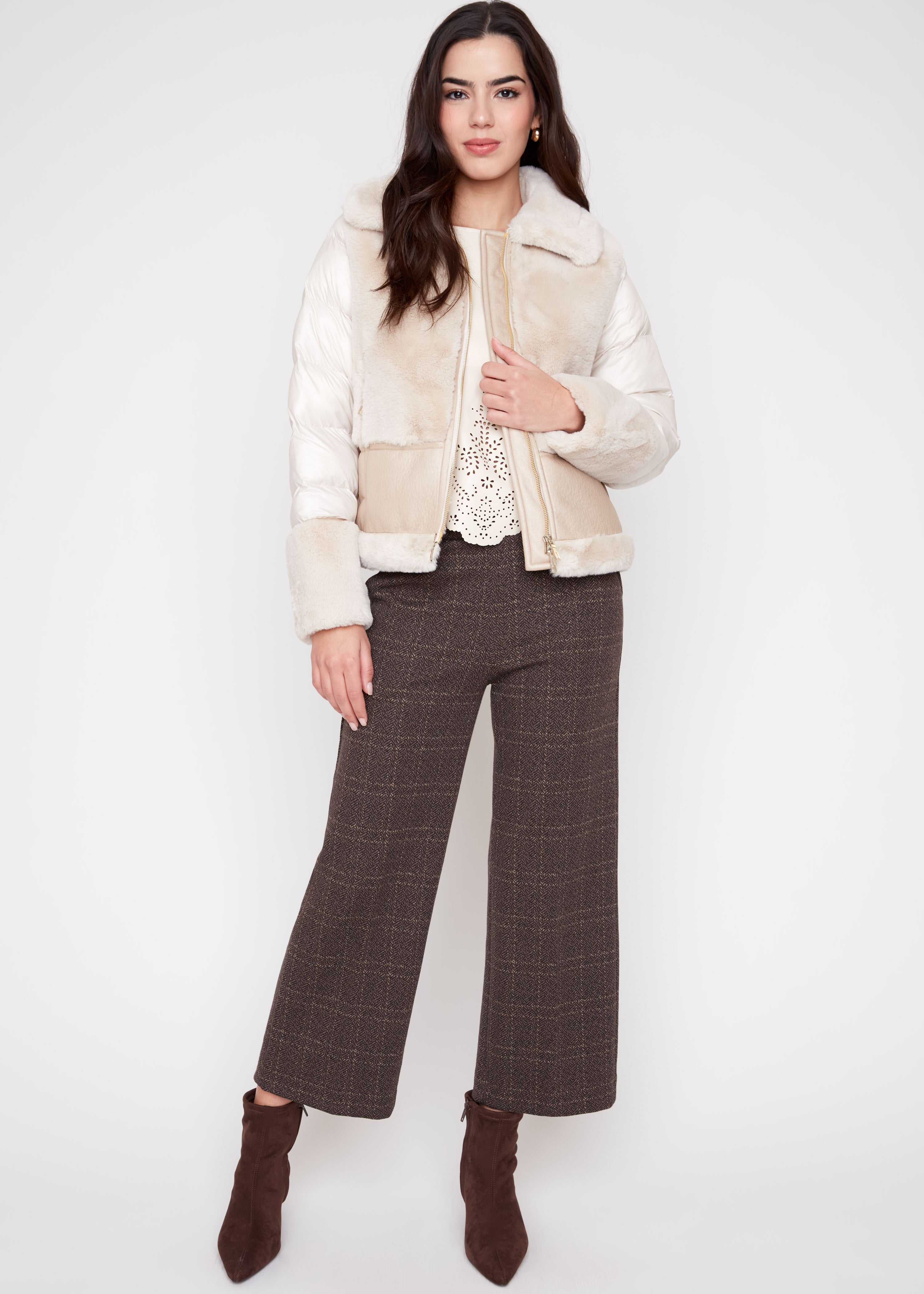 Alina | Manteau matelassé en fourrure