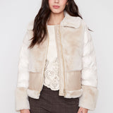Alina | Manteau matelassé en fourrure