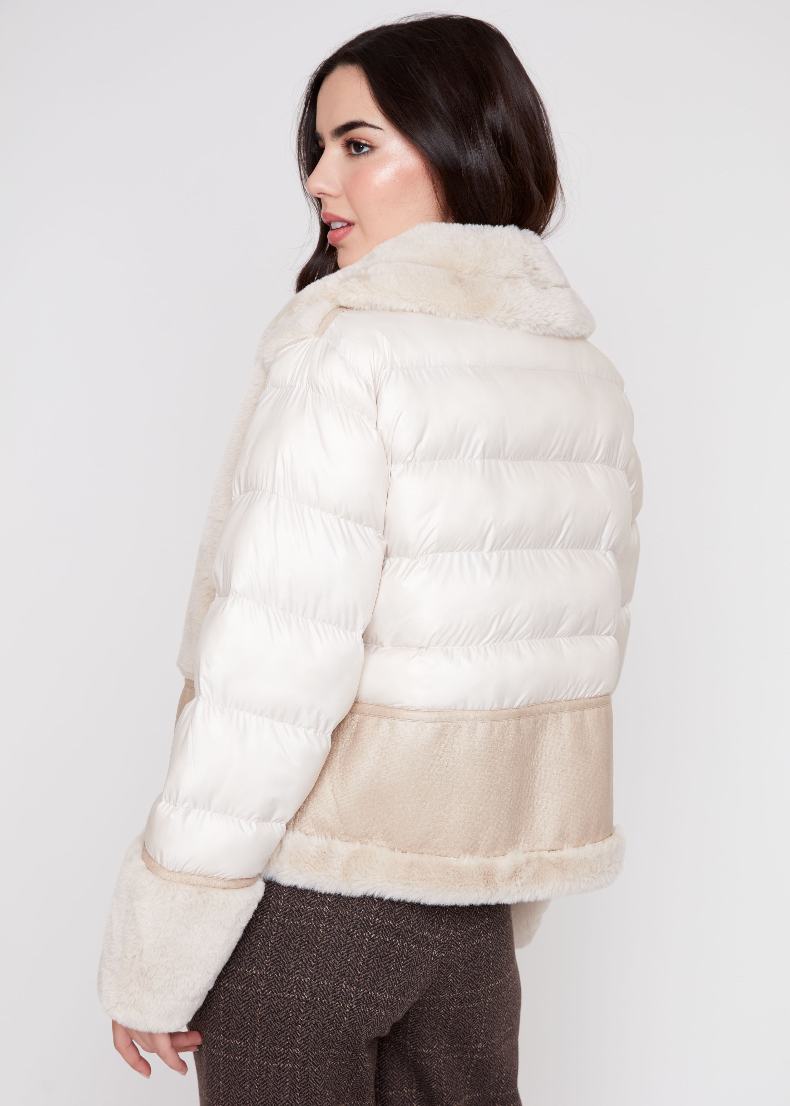 Alina | Manteau matelassé en fourrure