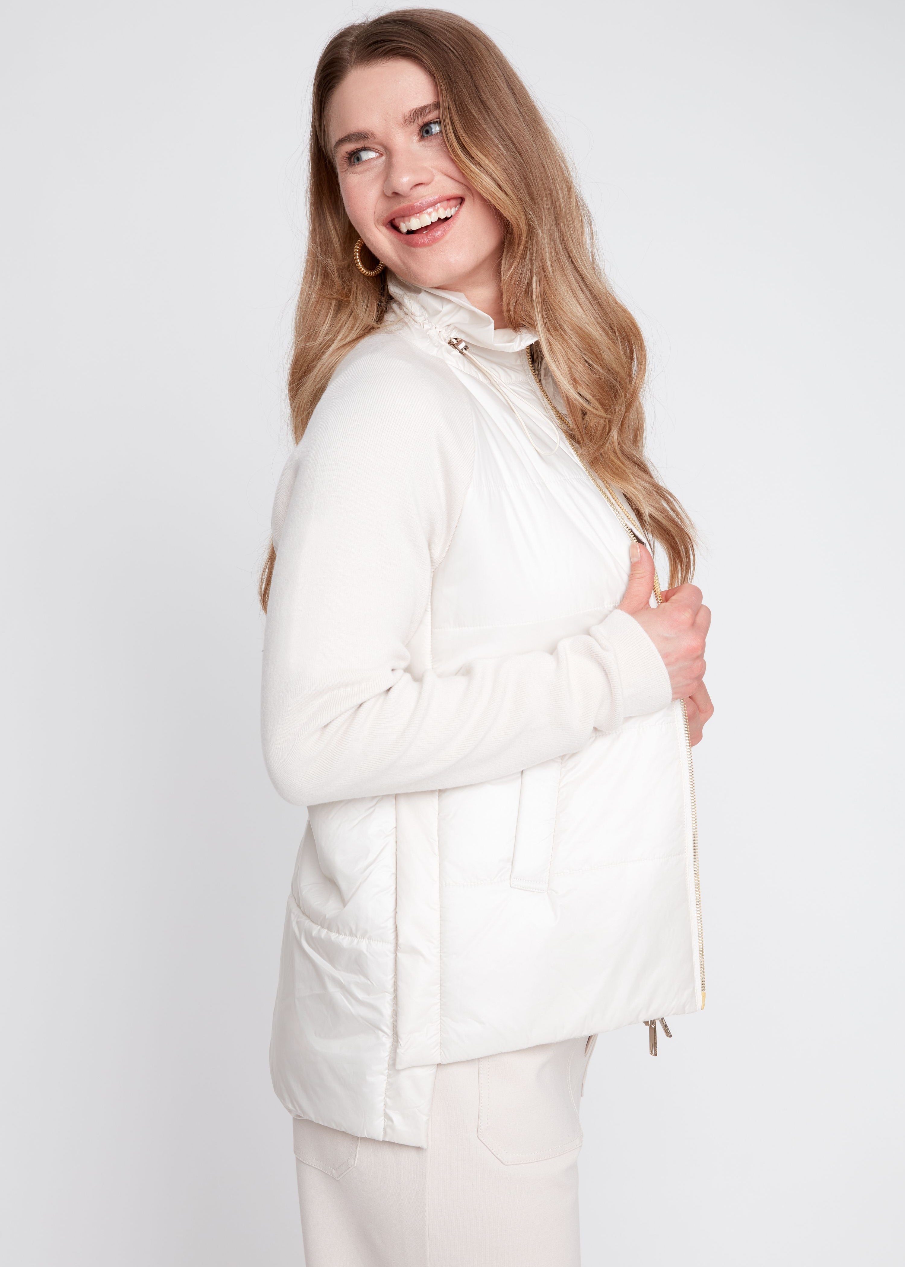 Merritt | Manteau tricot et matelassé